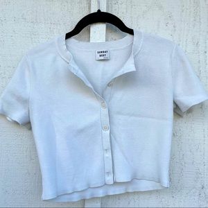 sunday best off-white crop